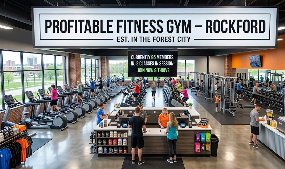 Profitable Fitness Gym for Sale – Rockford Logo